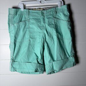 Aventura Women's Shorts Aqua Green Size 14